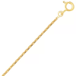 Chaîne Or Maille Forçat 9 Carats 1.9g 9KF40-Étincelante