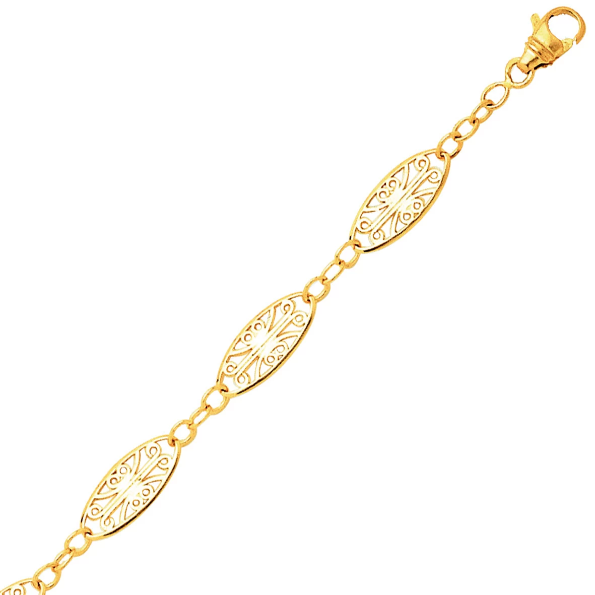 Chaine Or Motif Filigranes 12.1g Marie - 936 1 Chaine Or Motif Filigranes 12.1g Marie - 936