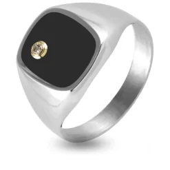 Chevalière Onyx Lucas Lucor En Argent 925 - 7.8 G - Nadya- ARNYX29Z