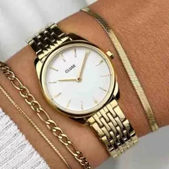 Cluse Féroce Mini Steel - White - Gold Color - - CW11705 -Hamilton Magasin ori cluse feroce mini steel white gold color cw11705 44998 66879