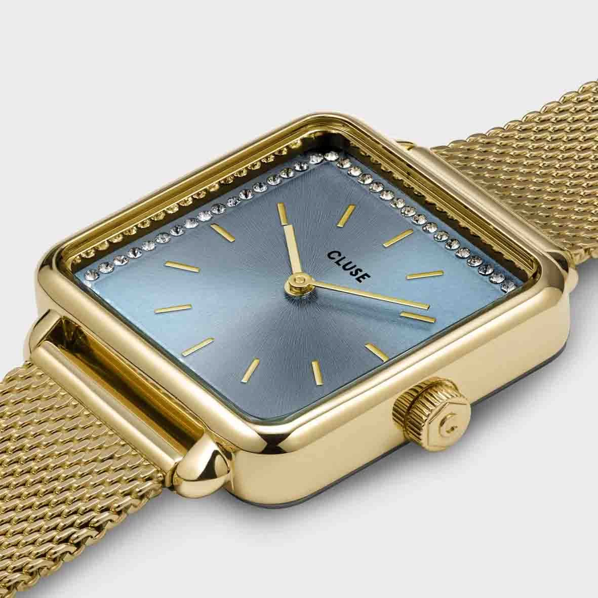 Cluse Tétragone La Tétragone Mesh Watch & Chain Bracelet, Gold Colour - 28 Mm - CG10320 3 Cluse Tétragone La Tétragone Mesh Watch & Chain Bracelet, Gold Colour - 28 Mm - CG10320 – Image 3