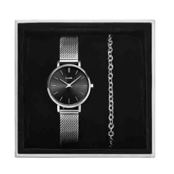 Cluse Coffret Boho Chic Petite Mesh, Bracelet Silver - - CG10501
