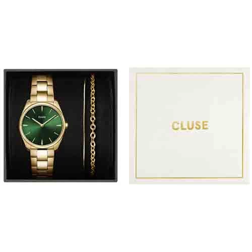 Coffret Cluse Féroce Mini Steel - Green & Gold - - CG11201 2 Coffret Cluse Féroce Mini Steel - Green & Gold - - CG11201 – Image 2