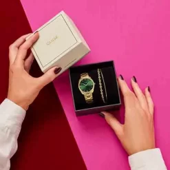 Coffret Cluse Féroce Mini Steel - Green & Gold - - CG11201 8 Coffret Cluse Féroce Mini Steel - Green & Gold - - CG11201 -Hamilton Magasin ori coffret cluse feroce mini steel green gold cg11201 44734 66197