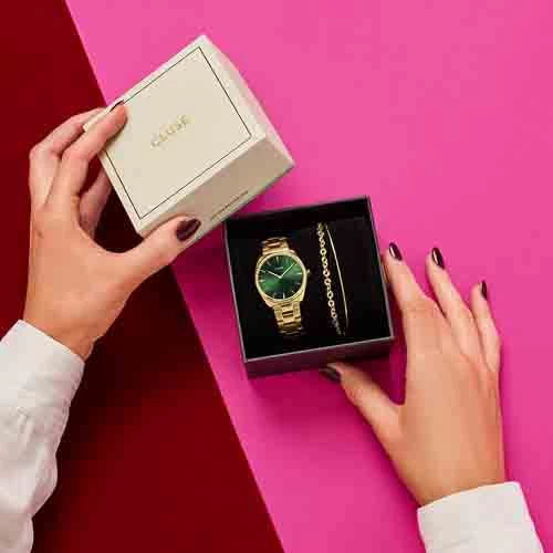 Coffret Cluse Féroce Mini Steel - Green & Gold - - CG11201 4 Coffret Cluse Féroce Mini Steel - Green & Gold - - CG11201 – Image 4