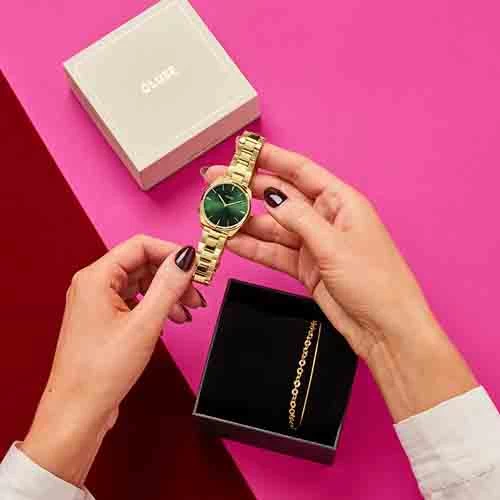 Coffret Cluse Féroce Mini Steel - Green & Gold - - CG11201 5 Coffret Cluse Féroce Mini Steel - Green & Gold - - CG11201 – Image 5