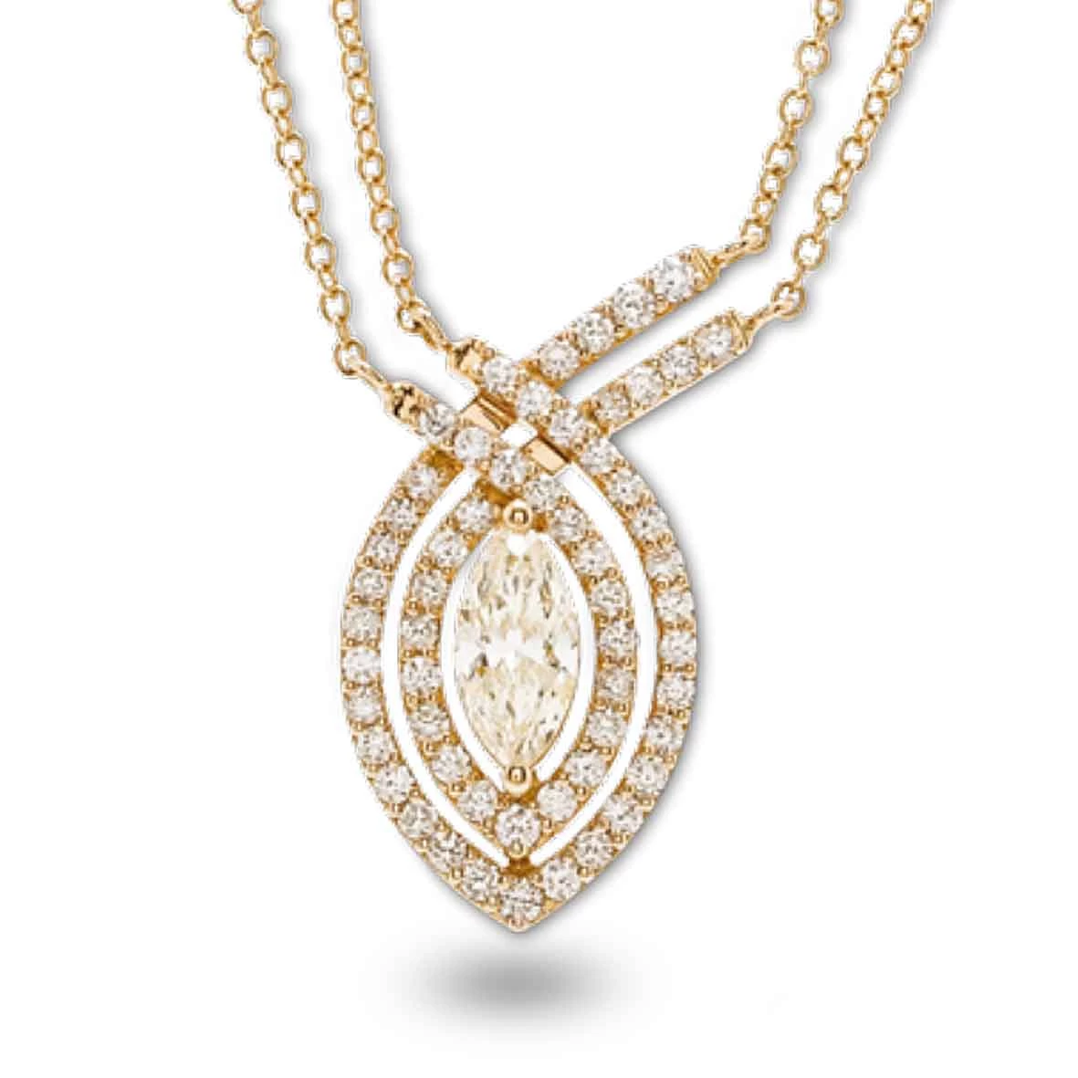 Collier Diamants Jaune 1.43 Ct Lorie - GI2396G/Fancy 1 Collier Diamants Jaune 1.43 Ct Lorie - GI2396G/Fancy