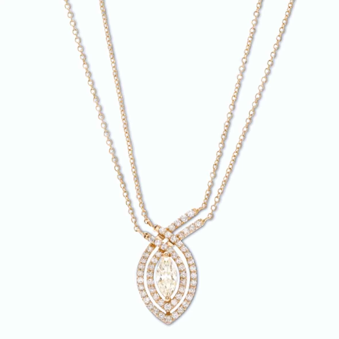 Collier Diamants Jaune 1.43 Ct Lorie - GI2396G/Fancy 2 Collier Diamants Jaune 1.43 Ct Lorie - GI2396G/Fancy – Image 2