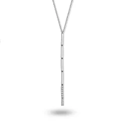 Collier Diamants Or Blanc 0.09 Ct Clarisse - 063324A