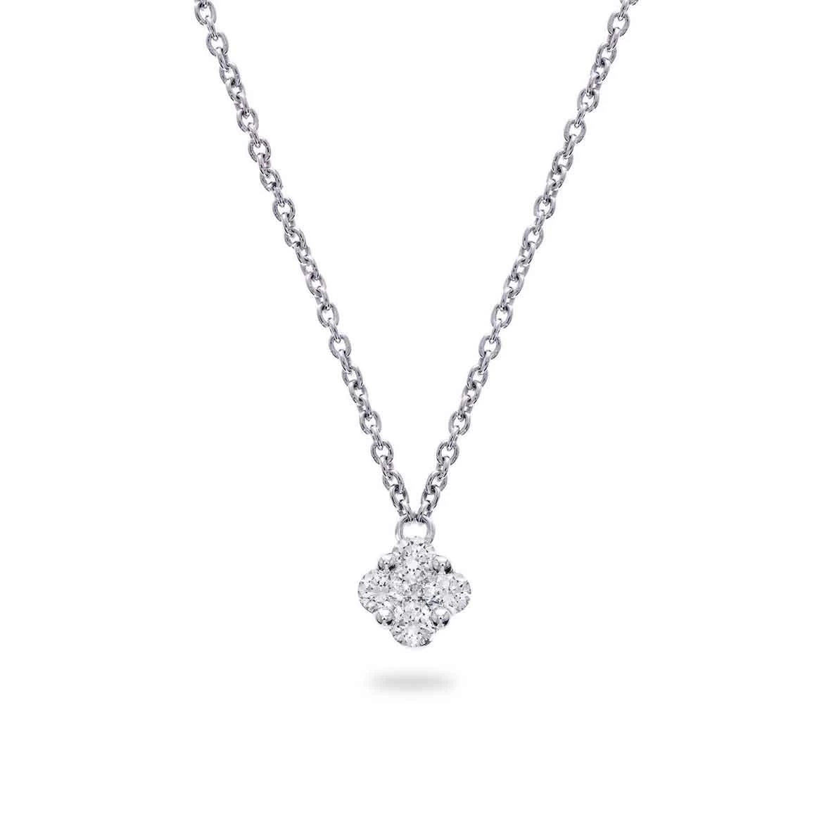 Collier Diamants Or Blanc 0.15 Ct Laïsa - 063676A 1 Collier Diamants Or Blanc 0.15 Ct Laïsa - 063676A