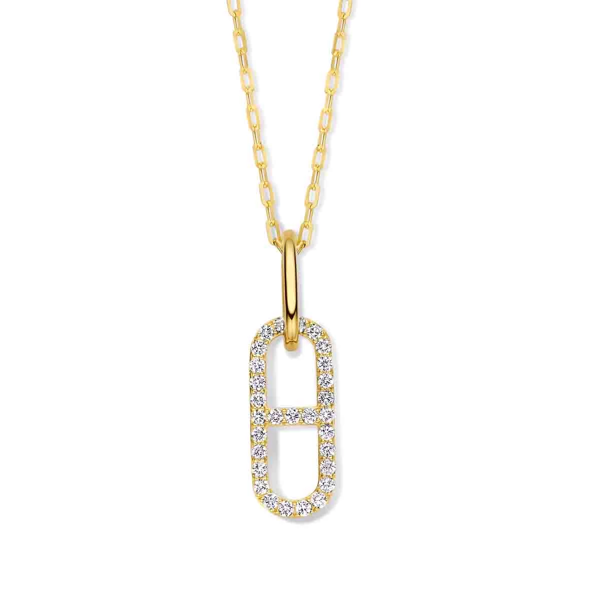 Collier Diamants Or Jaune 0.44 Ct - 067396A 1 Collier Diamants Or Jaune 0.44 Ct - 067396A