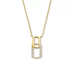 Collier En Argent - Plaqué-or - Serti De Zirconium Naiomy Silver Silver - Femme - Claudia - N2V57