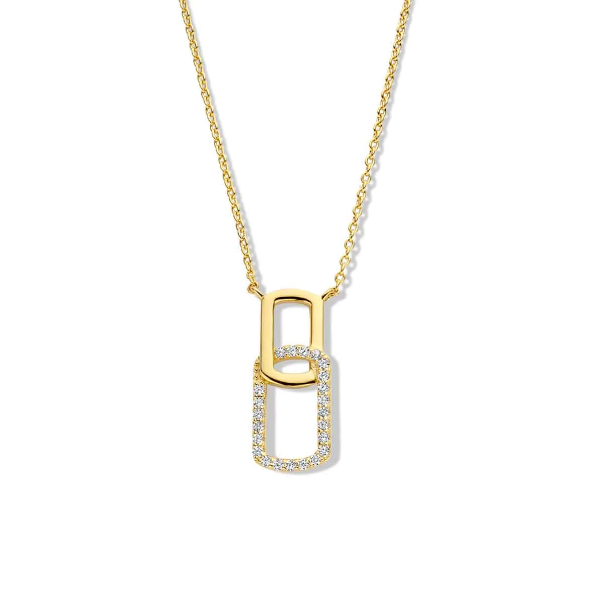 Collier En Argent - Plaqué-or - Serti De Zirconium Naiomy Silver Silver - Femme - Claudia - N2V57 1 Collier En Argent - Plaqué-or - Serti De Zirconium Naiomy Silver Silver - Femme - Claudia - N2V57