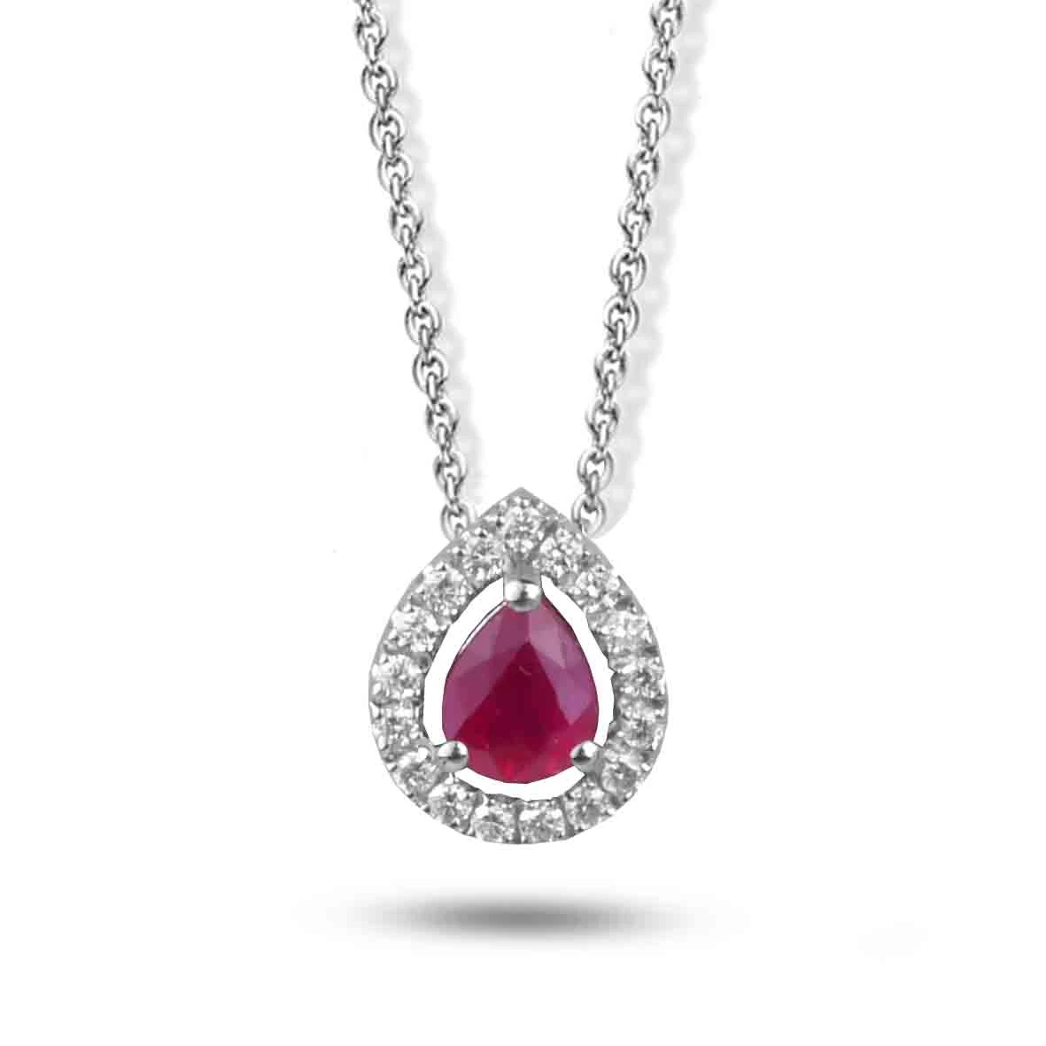 Collier Rubis Et Diamants Diamant Uranie - GI2357B/RU 1 Collier Rubis Et Diamants Diamant Uranie - GI2357B/RU