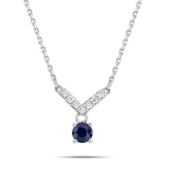 Collier Saphir Et Diamant Ct - Kali-3.7344.S1