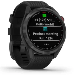 Garmin Approach® S42 Gray Avec Bracelet Noir 43,5 Mm- 010-02572-00 -Hamilton Magasin ori garmin approach s42 gray avec bracelet noir 43 5 mm 010 02572 00 40630 56387