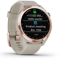 Garmin Approach® S42 Rosegold Avec Bracelet Sable 43,5 Mm- 010-02572-02 -Hamilton Magasin ori garmin approach s42 rosegold avec bracelet sable 43 5 mm 010 02572 02 40629 56380