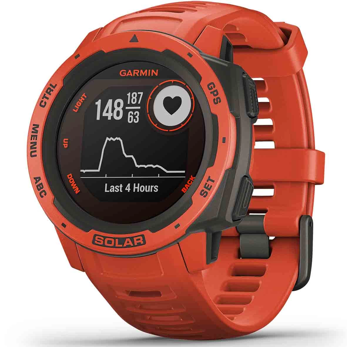 Garmin Instinct® Solar - Flame Red 45 Mm- 010-02293-20 3 Garmin Instinct® Solar - Flame Red 45 Mm- 010-02293-20 – Image 3