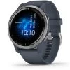 Garmin Venu 2 Lunette Silver Bracelet En Silicone Bleu Gris 45 Mm- 010-02430-10