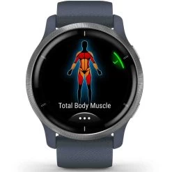 Garmin Venu 2 Lunette Silver Bracelet En Silicone Bleu Gris 45 Mm- 010-02430-10 -Hamilton Magasin ori garmin venu 2 lunette silver bracelet en silicone bleu gris 45 mm 010 02430 10 38758 53292