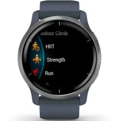 Garmin Venu 2 Lunette Silver Bracelet En Silicone Bleu Gris 45 Mm- 010-02430-10 -Hamilton Magasin ori garmin venu 2 lunette silver bracelet en silicone bleu gris 45 mm 010 02430 10 38758 53293