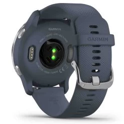 Garmin Venu 2 Lunette Silver Bracelet En Silicone Bleu Gris 45 Mm- 010-02430-10 -Hamilton Magasin ori garmin venu 2 lunette silver bracelet en silicone bleu gris 45 mm 010 02430 10 38758 53294