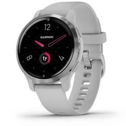Garmin Venu 2S Lunette Silver - Bracelet En Silicone Gris Clair 40 Mm- 010-02429-12