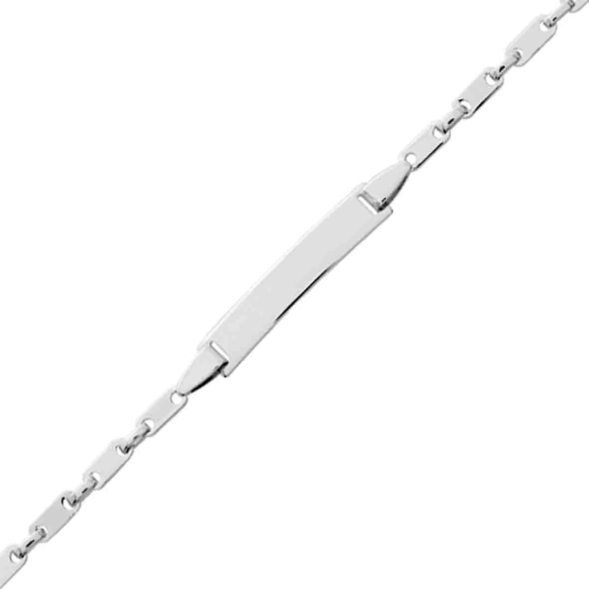 Gourmette Baptême Or Blanc à Graver Nolwenn 1 Gourmette Baptême Or Blanc à Graver Nolwenn