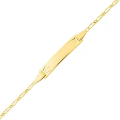 Gourmette Baptême Or Jaune à Graver Alizée