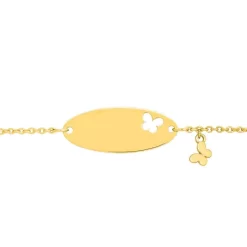 Gourmette Baptême Or Jaune à Graver Giulia -Hamilton Magasin ori gourmette bapteme or jaune a graver giulia 46007 68503