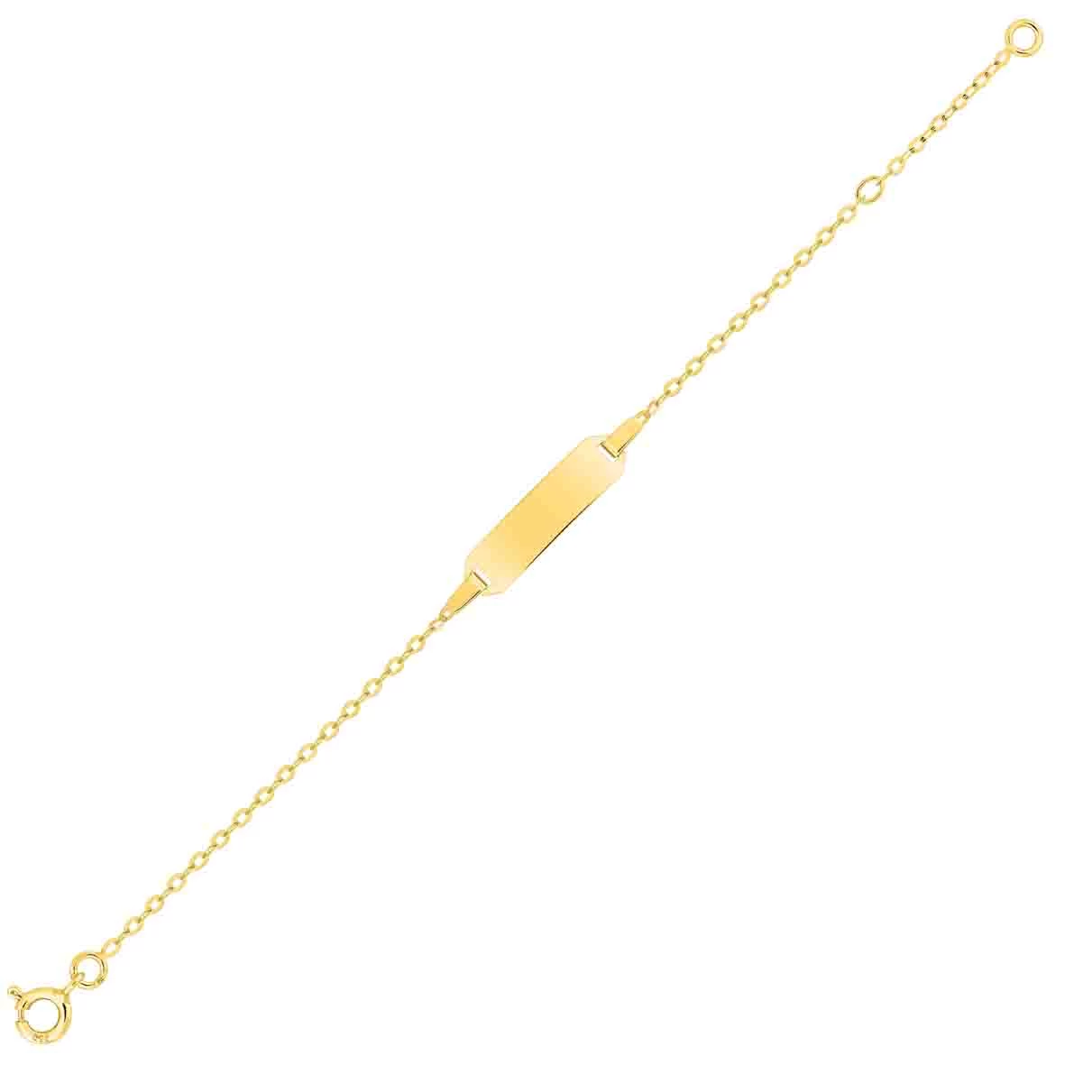 Gourmette Baptême Or Jaune à Graver Lorena 3 Gourmette Baptême Or Jaune à Graver Lorena – Image 3