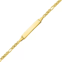 Gourmette Baptême Or Jaune à Graver Lorie