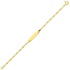 Gourmette Baptême Or Jaune à Graver Manon -Hamilton Magasin ori gourmette bapteme or jaune a graver manon 46093 68605