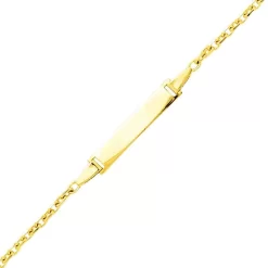 Gourmette Baptême Or Jaune à Graver Mélodie