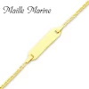 Gourmette Baptême Or Jaune à Graver Roseline