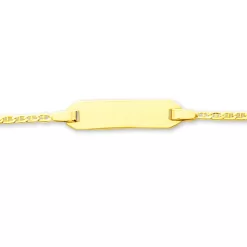 Gourmette Baptême Or Jaune à Graver Roseline -Hamilton Magasin ori gourmette bapteme or jaune a graver roseline 6565 7677