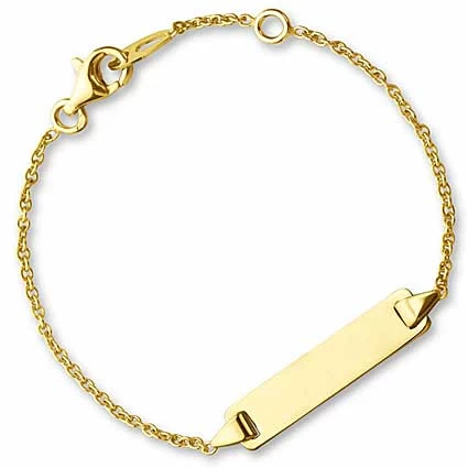 Gourmette Bébé Plaque Rectangulaire Augis En Or Jaune Azaly J4892X0000 1 Gourmette Bébé Plaque Rectangulaire Augis En Or Jaune Azaly J4892X0000