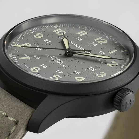 Hamilton Khaki Field Titanium Auto 38 Mm- H70215880 4 Hamilton Khaki Field Titanium Auto 38 Mm- H70215880 – Image 4