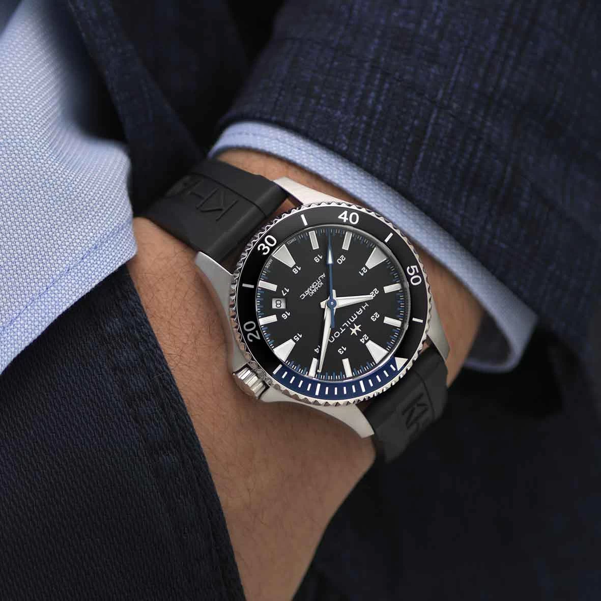 Hamilton Khaki Navy Khaki Scuba 40 Mm- H82345141 2 Hamilton Khaki Navy Khaki Scuba 40 Mm- H82345141 – Image 2