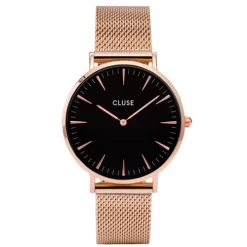 Cluse La Bohème Mesh Rose Gold/Black - 38 Mm - CW0101201003