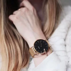 Cluse La Bohème Mesh Rose Gold/Black - 38 Mm - CW0101201003 -Hamilton Magasin ori la boheme mesh rose gold black 38 mm cw0101201003 30313 35629