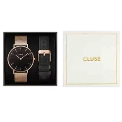 Cluse La Bohème Mesh Rose Gold/Black - - CG10106 -Hamilton Magasin ori la boheme mesh rose gold black cg10106 40638 56402