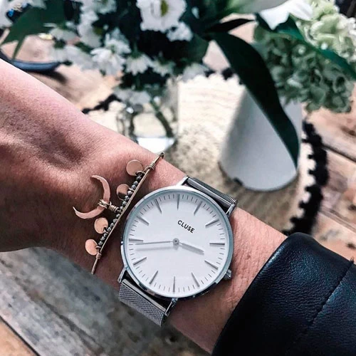 Cluse La Bohème Mesh Silver/White - 38 Mm - Cw0101201002 3 Cluse La Bohème Mesh Silver/White - 38 Mm - Cw0101201002 – Image 3