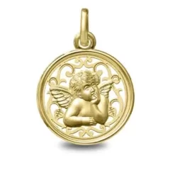 Médaille Ange Or Jaune 20 Mm Maraetinia - 1280454
