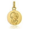 Médaille Ange Priant Augis Or Jaune 14 Mm Féerique J5248X0000