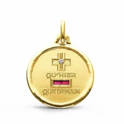 Médaille D'Amour L'Intemporelle Augis Or Jaune 18 Mm Marélie - J5010X0000