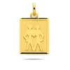 Médaille Pendentif Zodiac Gémeaux Or Jaune Emmanuelle