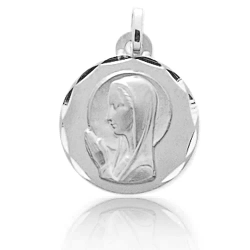 Médaille Vierge Or Blanc 16 Mm Catarina -20713G 1 Médaille Vierge Or Blanc 16 Mm Catarina -20713G