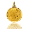 Médaille Vierge Or Jaune 19 Mm Allissa -20473