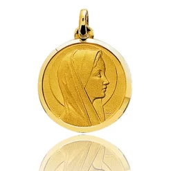 Médaille Vierge Or Jaune 19 Mm Allissa -20473